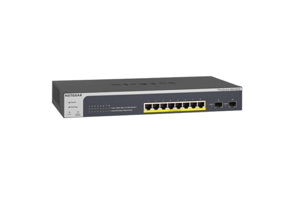 Netgear GS510TLP 8-Port Gigabit PoE+ Ethernet Smart Switch with 2 Dedicated SFP Ports 75W