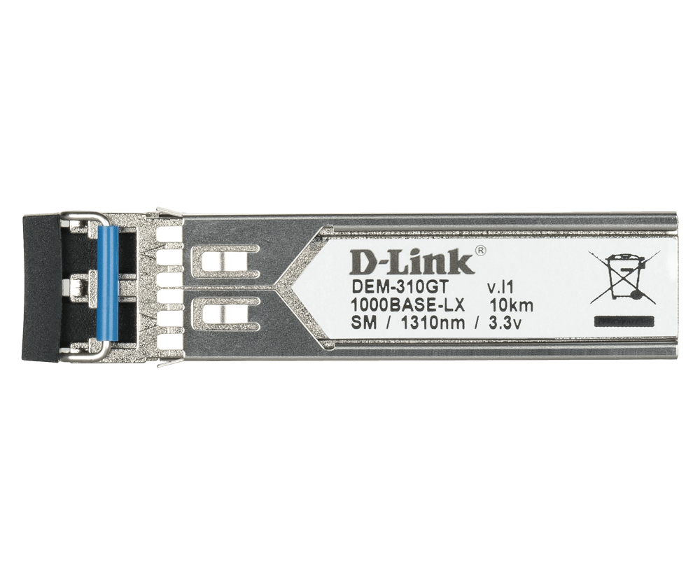 D-Link DEM-310GT 1000BASE-LX Single-Mode 10 Km LC SFP Transceiver
