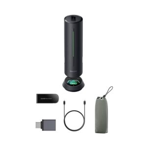Insta360 Wave AI Conference Speakerphone with Bluetooth, Noise-Canceling Mics, Beamforming, Zoom Certified, AI Transcription & Summary, 32GB Storage for Meetings, Podcasts, Home office and Livestreams