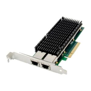 Dual Port 10G Ethernet PCIe Card - RJ45 10GBASE-T LAN Adapter, Intel X540 Chipset, 10G/1G/100M Auto-Negotiation, High Speed Internal NIC for Servers & Desktops, Low Profile Bracket Included